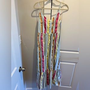 Floor Length J Crew Multi Colored Dress